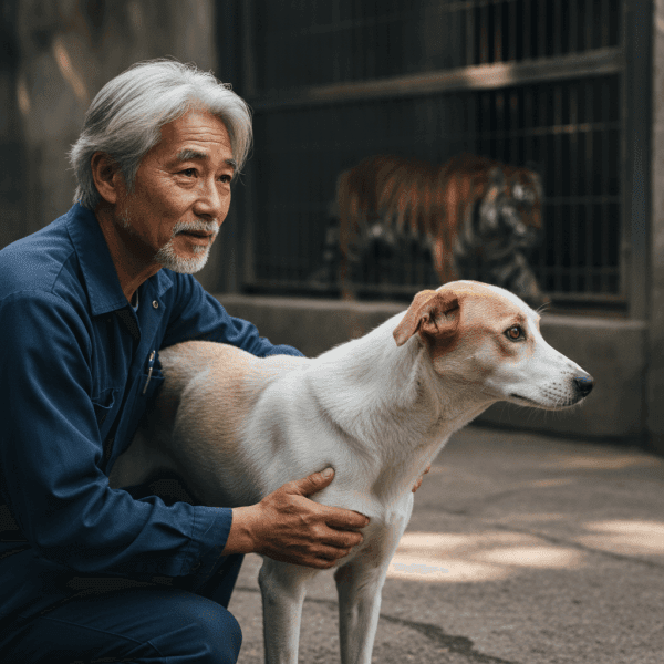 Una perra cría 3 cachorros de tigre – Años después, el tigre hace algo que hace llorar al cuidador del zoo