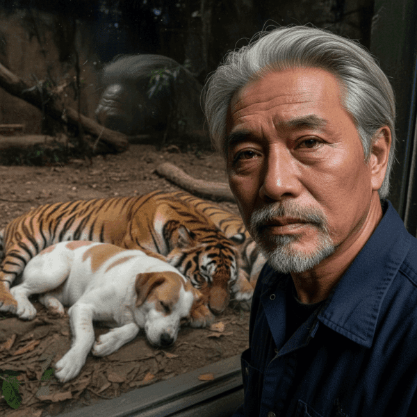 Una perra cría 3 cachorros de tigre – Años después, el tigre hace algo que hace llorar al cuidador del zoo