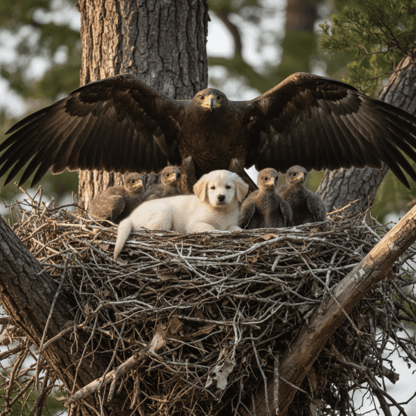 Un águila se llevó un cachorro del patio — Lo que descubrieron después dejó a todos sin palabras